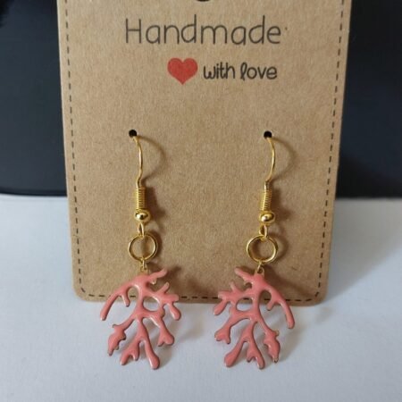 Boucles d'oreilles Corail