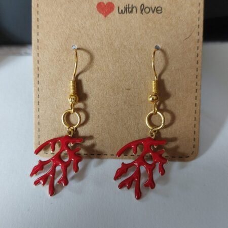 Boucles d'oreilles Corail