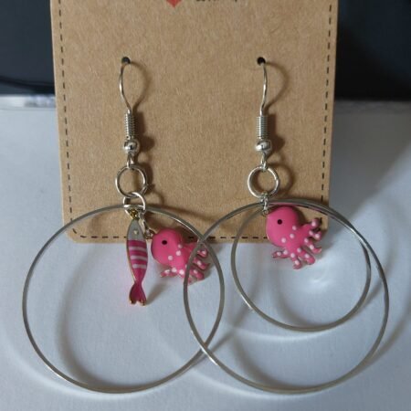 Boucles d'oreilles Octo