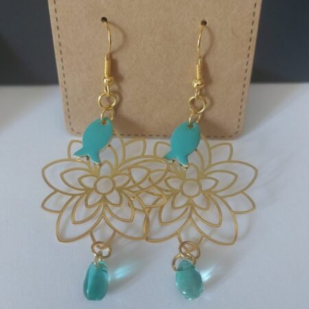 Boucles d'oreilles Anémone