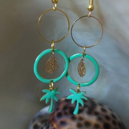 Boucles d'oreilles palmier