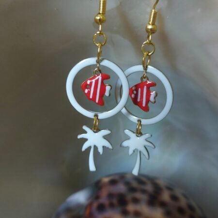Boucles d'oreilles palmier
