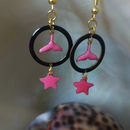 Boucles d'oreilles queue baleine