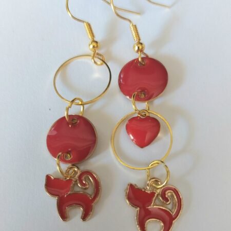 Boucles d'oreilles Kitty