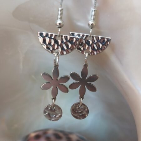 Boucles d'oreilles argentée