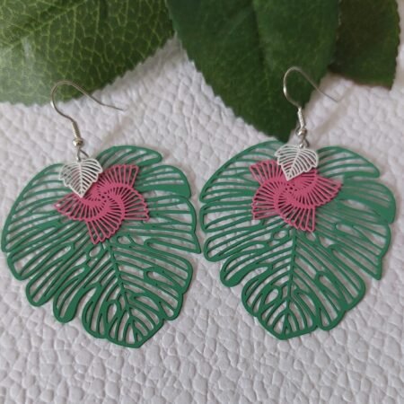 Grande boucles Monstera