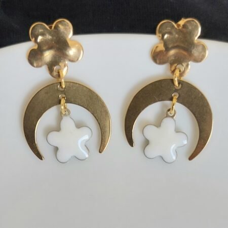 Boucles d'oreilles croissant de lune