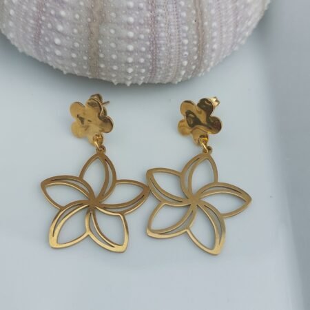 Boucles fleurs de frangipaniers