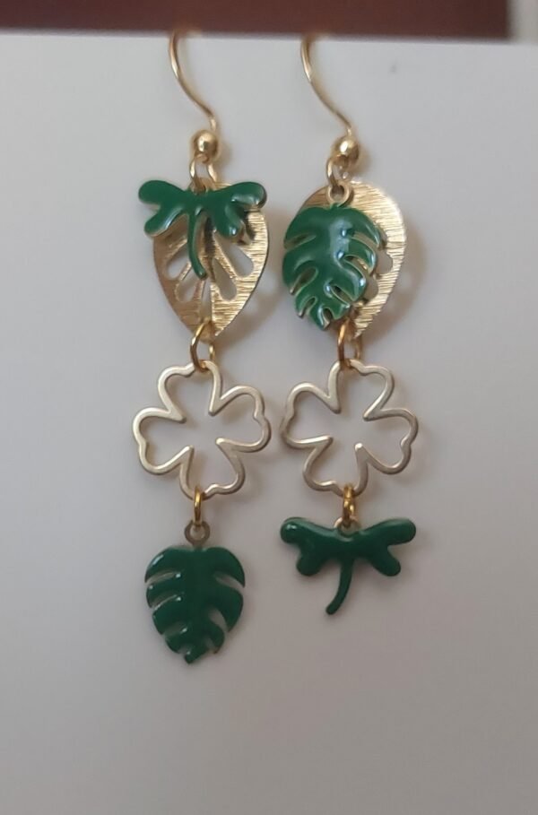Boucles feuillage porte-bonheur
